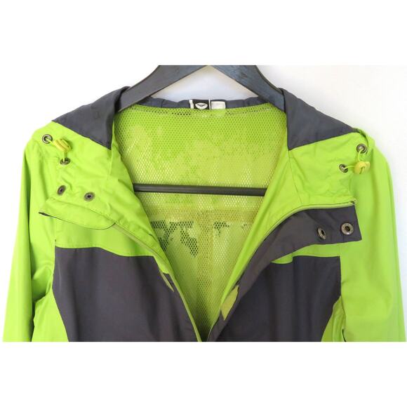 ROXY Hooded Windbreaker Raincoat Lined Light Jacket Women Sz XL Green/Black - Picture 4 of 11